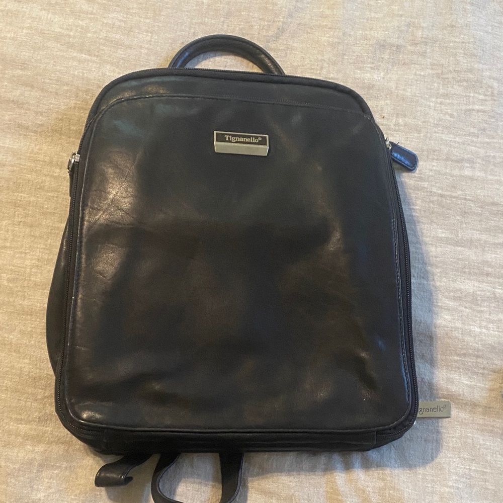 Tignanello leather backpack purse
